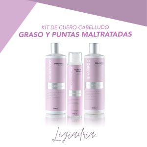 Kit de cuero cabelludo graso y puntas maltratadas