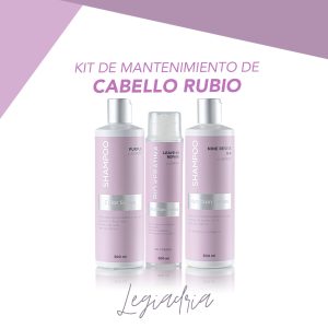 Kit de mantenimiento de cabello rubio